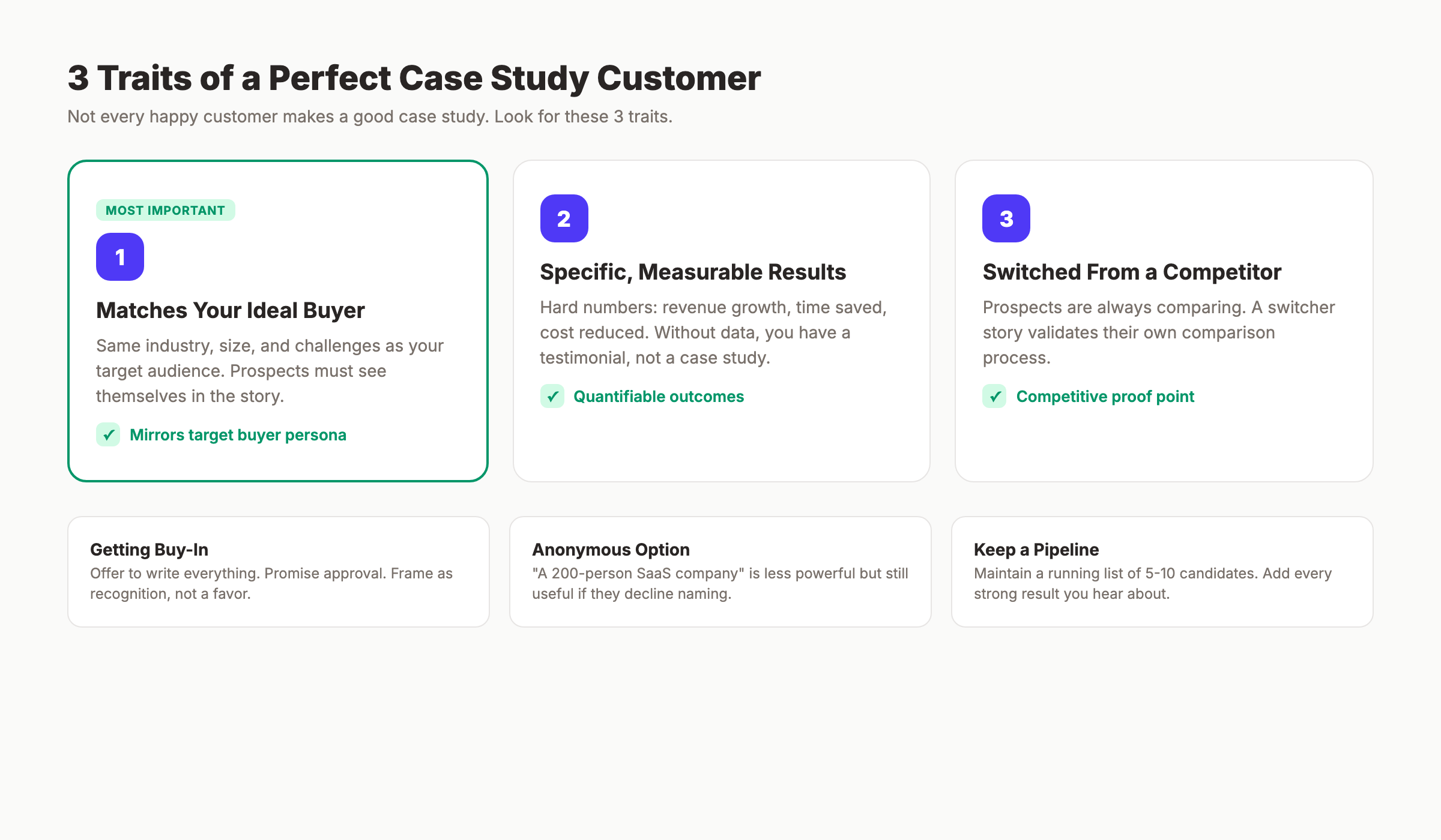 How to choose the right customer story for case studies