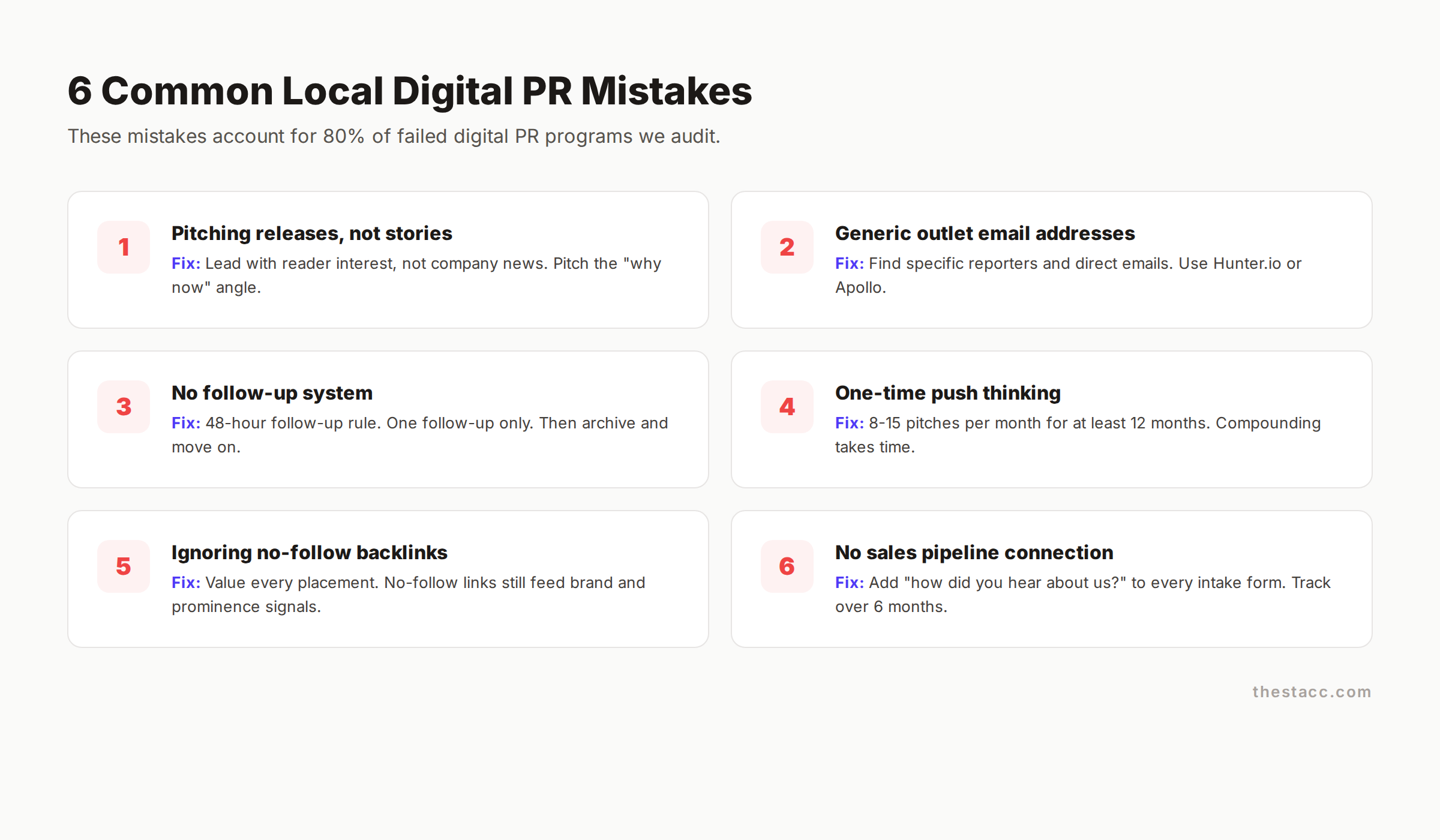 Common digital PR mistakes for local businesses
