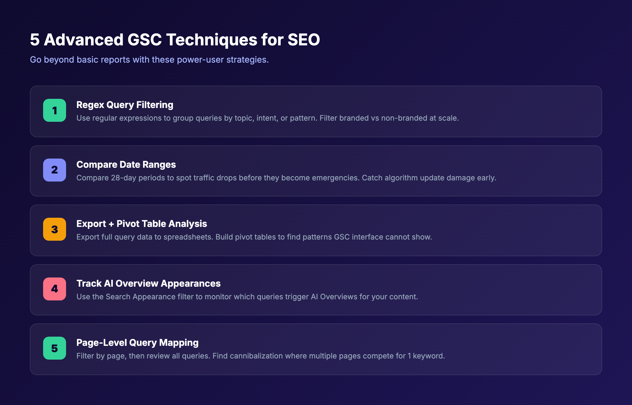 5 advanced GSC techniques for SEO professionals