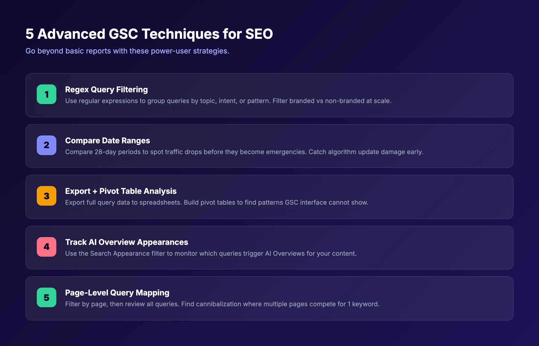 5 advanced GSC techniques for SEO professionals