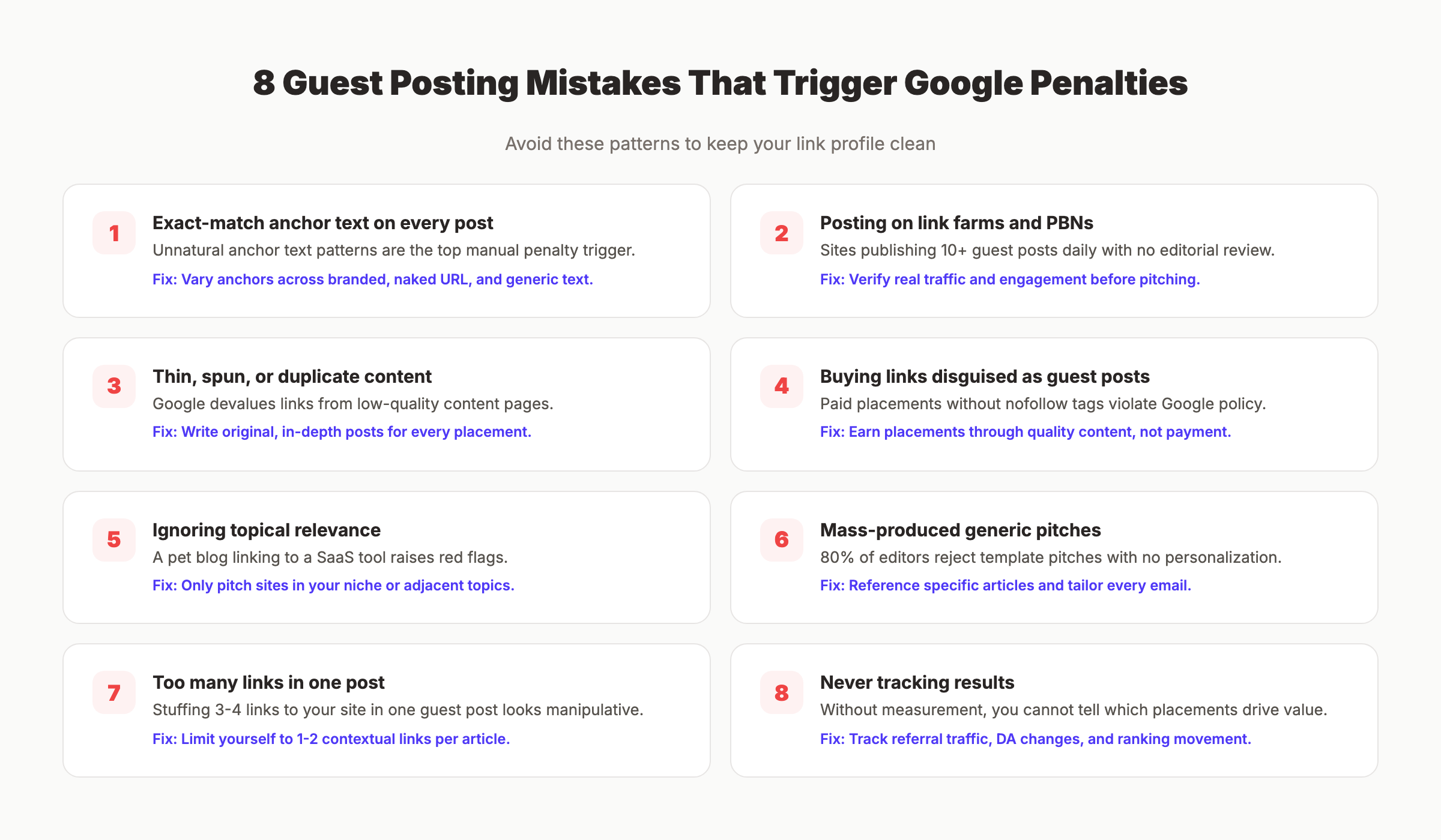 8 guest posting mistakes that trigger Google penalties