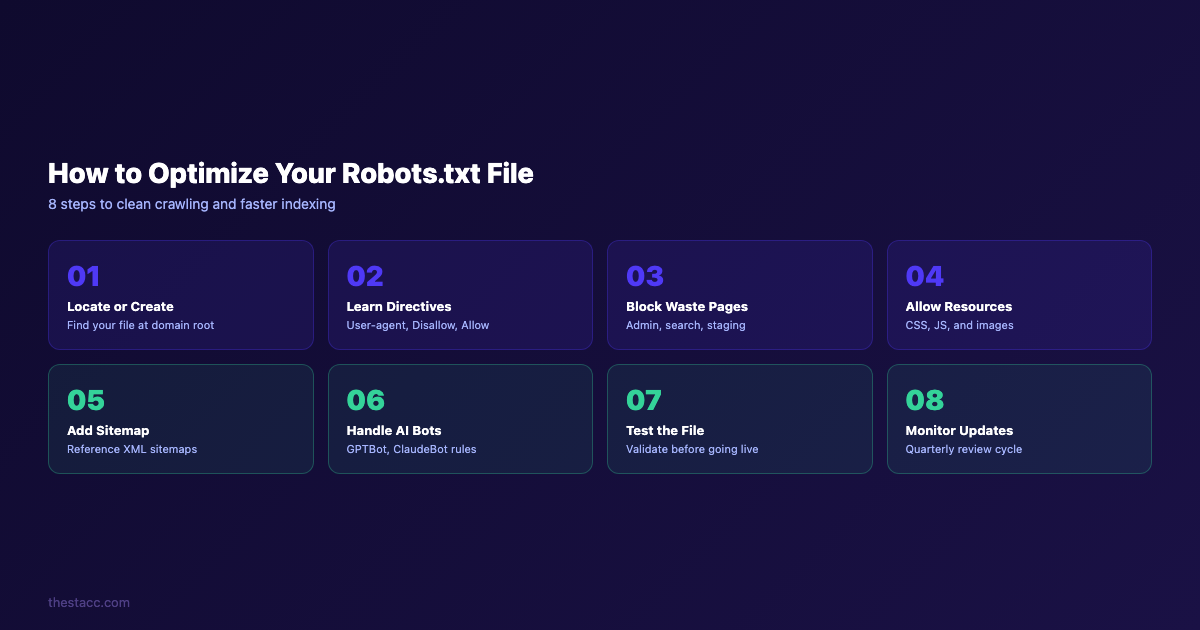How to optimize your robots.txt file in 8 steps